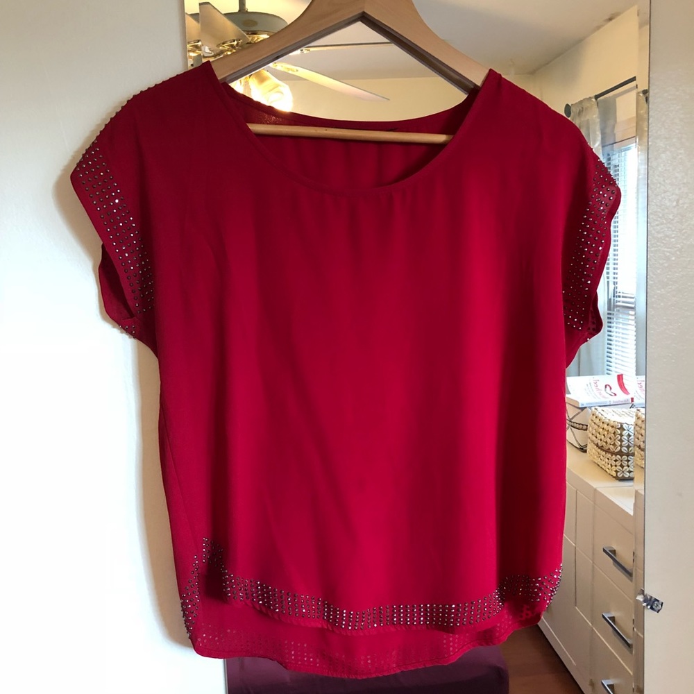 Sheer Studded Top